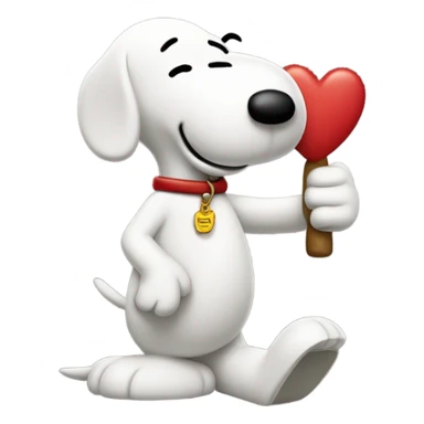 Snoopy sacando el dedo   sticker