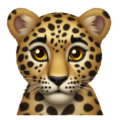 Corazón con manchas de leopardo sticker