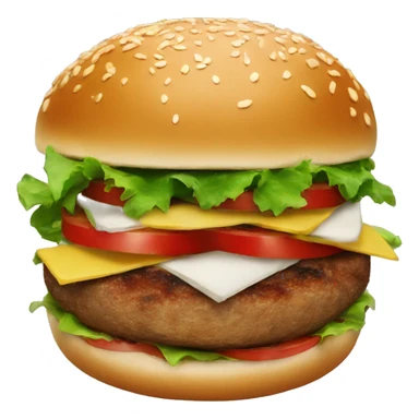 vegan burger sticker