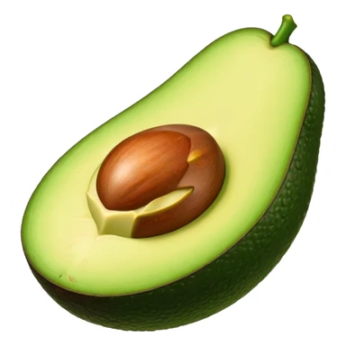 Avocado with tasty lips sticker