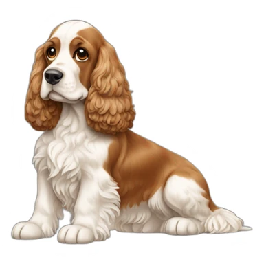 Dog-english-cocker-spaniel-full-body sticker