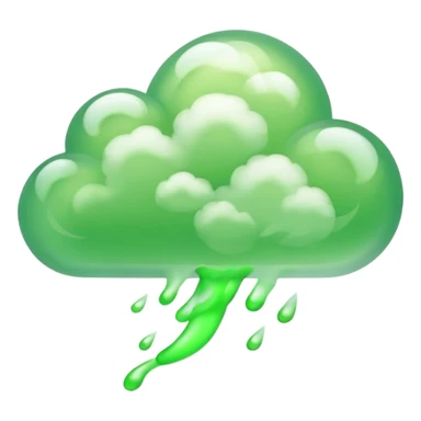 a green fart air sticker