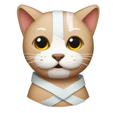 cat bandaged sticker