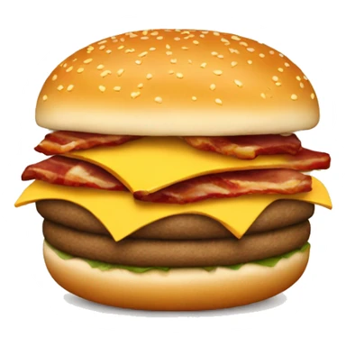 Bacon cheese burger  sticker