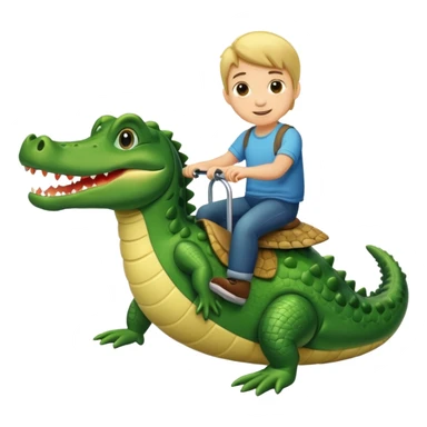 Have a boy riding alligator sticker