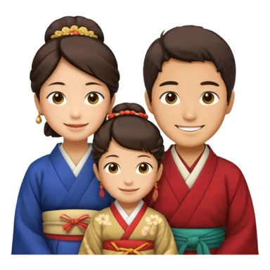 japan family sticker