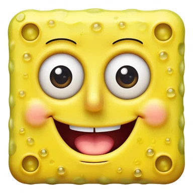 Spongebob ios 18 iphone style sticker