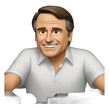 Jair Bolsonaro rezando sticker