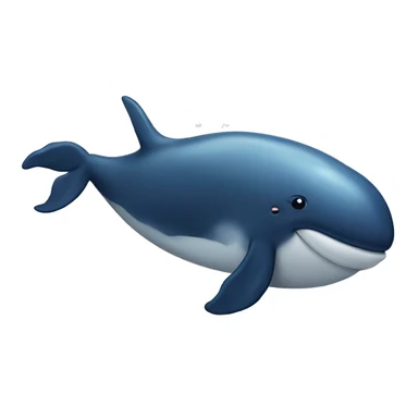 Whale says bye sticker