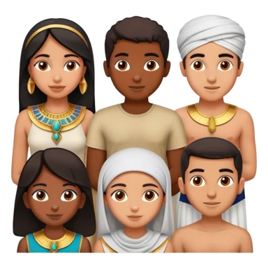 5 bestfriends, 1 south adian girl, 1 Egyptian boy, persian girl, 1 moroccan boy , 1 black boy sticker