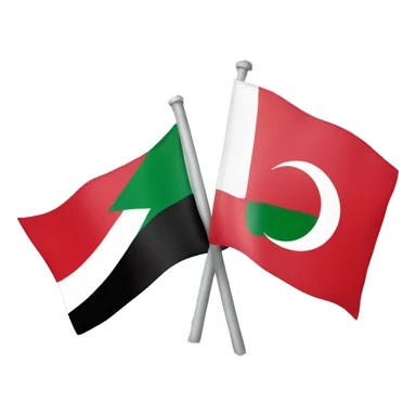 Turkiye flag and Palestine flag sticker