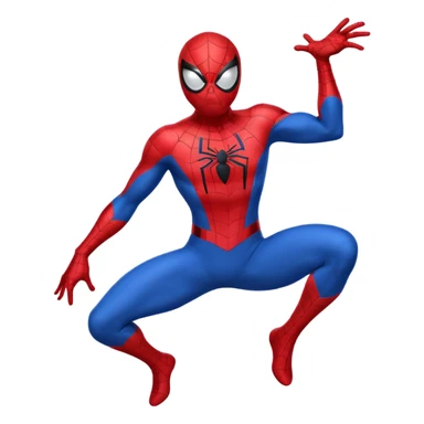 Spiderman full body doodle shock with cartoon 2Dflashes sticker