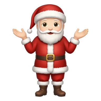 papai noel fofinho de corpo inteiro sticker