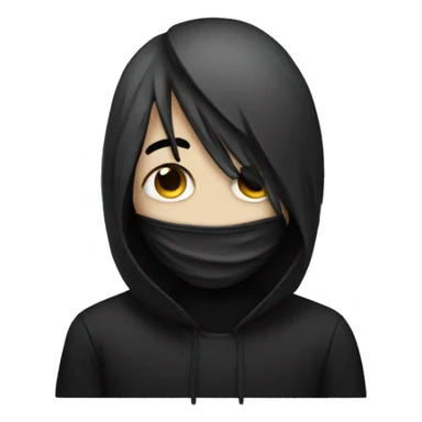 emo person with a covid mask sticker