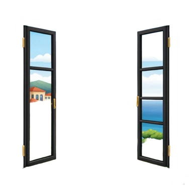 window apartment with sea view sticker