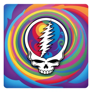 grateful dea sticker