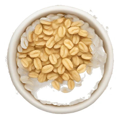 bowl of rolled oats sticker