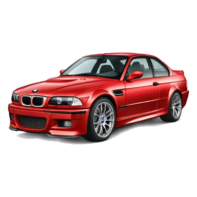 Car BMW M3 red sticker