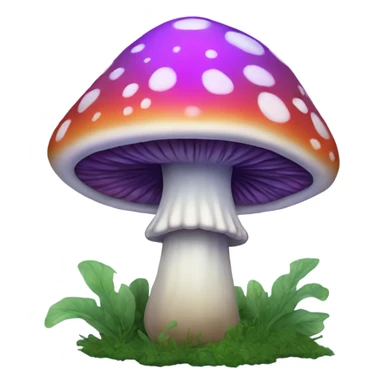 Psychedelic mushroom sticker