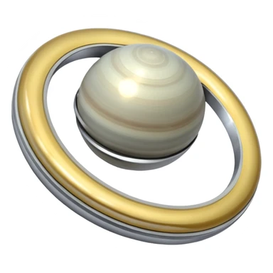 Cœur avec l’anneau de saturne sticker