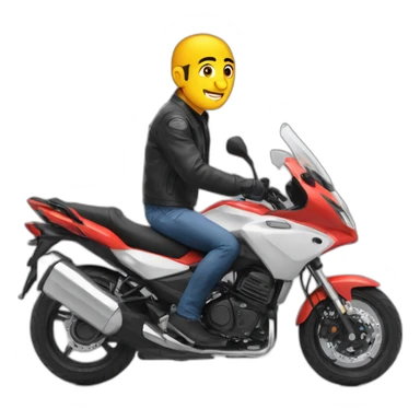 Zemmour sur une moto  sticker