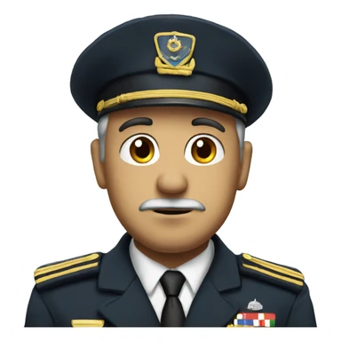 Submarine captain looking unimpressed sticker