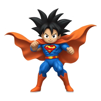 Goku fused with super man sticker