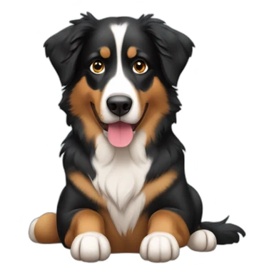 Black and tan Australian Shepard sticker