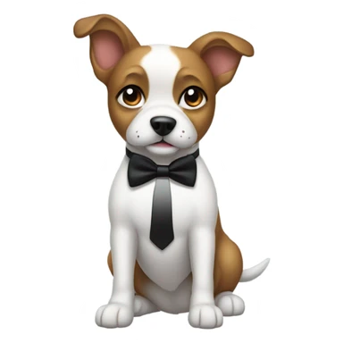 Dog in a tuxedo  sticker