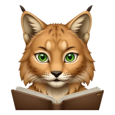 lynx looking at magazine sticker