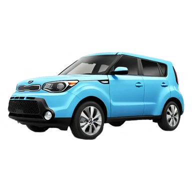 Sky blue kia soul sticker