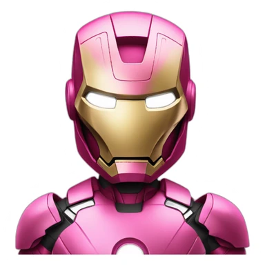 Ironman in pink sticker
