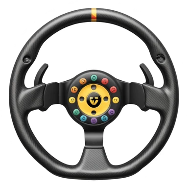 F1 steering wheel sticker