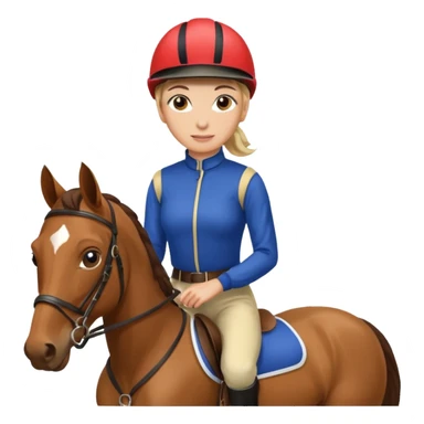  horse jockey woman sticker