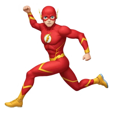 The Flash with blue eyes sticker