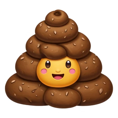 poop with no face sticker