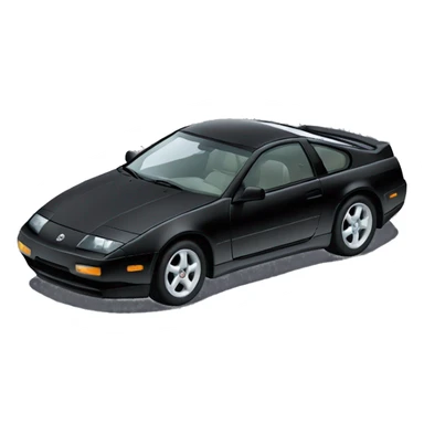 Black Nissan 300zx with T-top sunroof from 1996 sticker