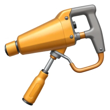 Pneumatic hammer swinging and dust particles sticker