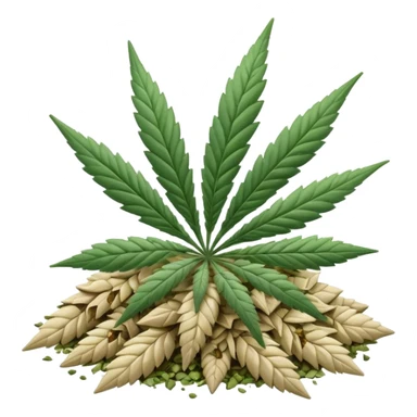 white color marijuana sticker