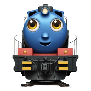 A electric locomotive (With little Kirby eyes on the front of the train) sticker
