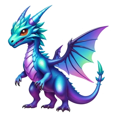 Epic divine legendary complex detailed iridescent gradients aesthetic-Fakémon-creature-scenery sticker