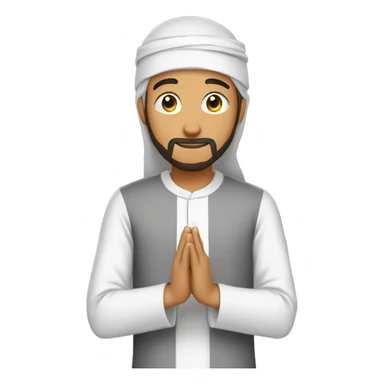 ein muslim who is praying and is in sajda making dua sticker