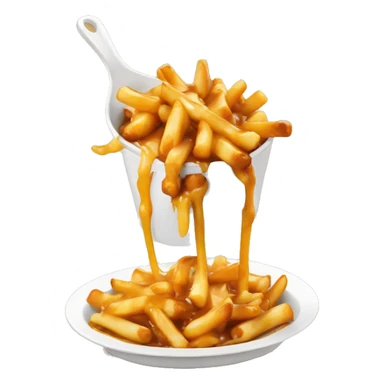 Poutine qui mange une poutine sticker