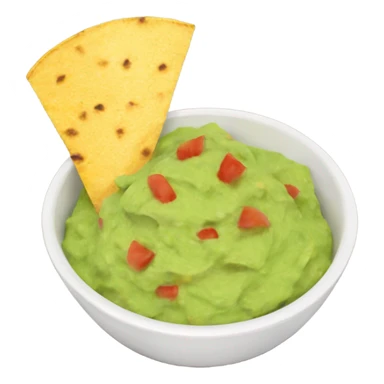 Bowl of guacamole and tortilla chips sticker