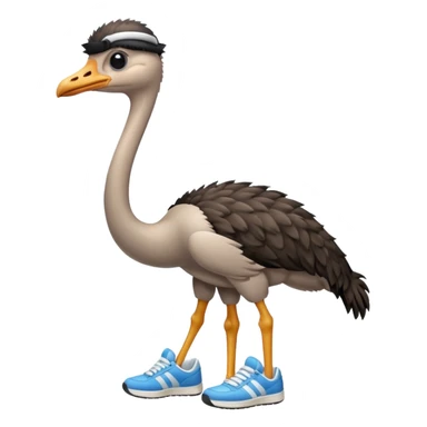  ostrich-in-sneakers sticker