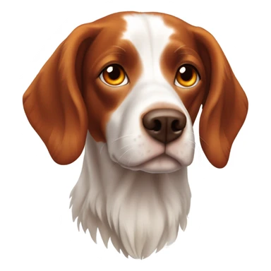 A Brittany spaniel dog sticker