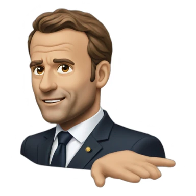 Emanuel Macron who making 🖕 sticker