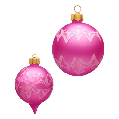Pink ornaments sticker