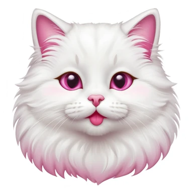 Cat giving kisses sticker