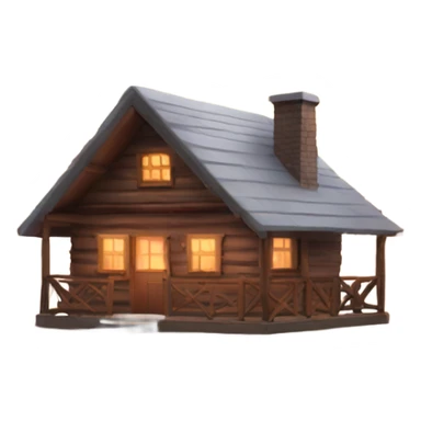 Cozy cabin in the woods  sticker